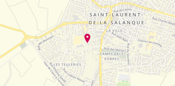 Plan de Centre Optique Vitavue, 10 Rue du Dr René Marquès, 66250 Saint-Laurent-de-la-Salanque