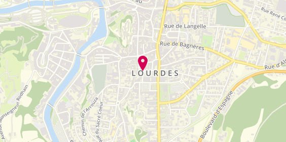 Plan de Les Opticiens Mutualistes, 16 place du Champ Commun, 65100 Lourdes