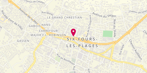 Plan de Les Otpiciens Krys, 556 avenue Maréchal de Lattre de Tassigny, 83140 Six-Fours-les-Plages
