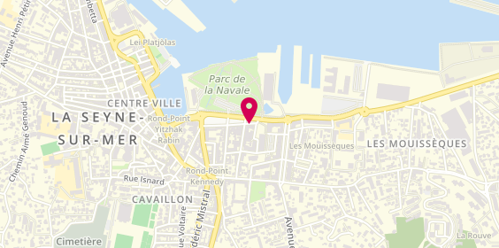 Plan de Les Opticiens Mutualistes, 43 Rue Camille Pelletan, 83500 La Seyne-sur-Mer