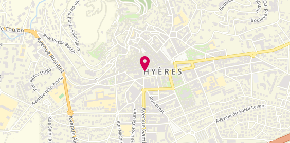 Plan de Opticien Hyères | Alain Afflelou, 1 avenue Gambetta, 83400 Hyères