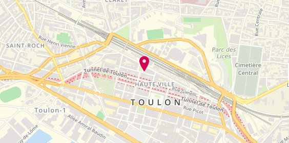 Plan de Centre Optique de Toulon, 18 Rue Mirabeau, 83000 Toulon