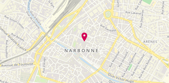 Plan de Brice Sarda Opticien, 35 Rue Droite, 11100 Narbonne