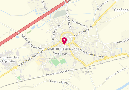 Plan de Optic 2000, 4 Boulevard de la Magdeleine, 31220 Martres-Tolosane