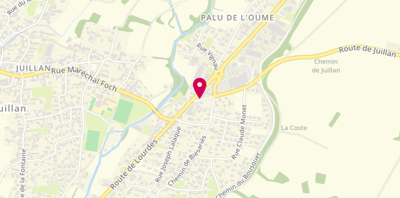 Plan de Optique Bellevue, 13 Route de Lourdes, 65290 Juillan