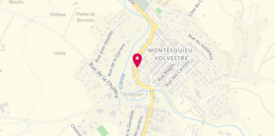 Plan de Montesquieu Optique, 2 Rue Janet, 31310 Montesquieu-Volvestre