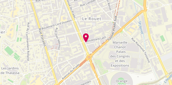 Plan de Optical Center, 263 avenue du Prado, 13008 Marseille