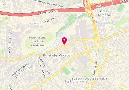 Plan de Optical Center, 159 Boulevard de Pont de Vivaux, 13010 Marseille
