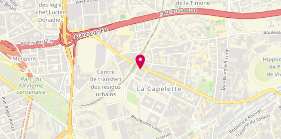 Plan de Optique 120, 102 avenue de la Capelette, 13010 Marseille