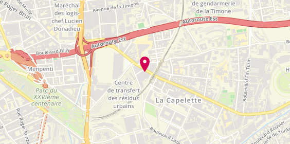 Plan de Cap Optical & Audition, 88 avenue de la Capelette, 13010 Marseille