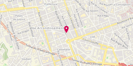 Plan de Grand Optical, 209 Rue de Rome, 13006 Marseille
