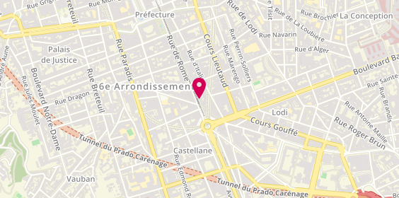 Plan de Destock Optic, 205 Rue de Rome, 13006 Marseille