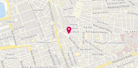 Plan de Optique Crystal Premium, 20 Rue Fontange, 13006 Marseille
