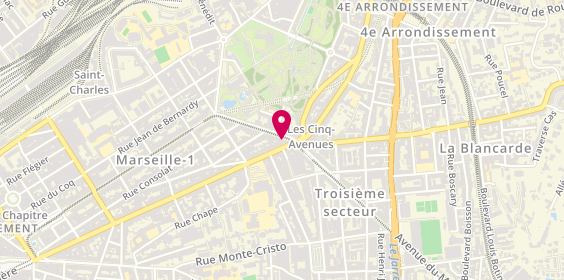 Plan de Phil Optique, 233 Boulevard de la Libération, 13004 Marseille