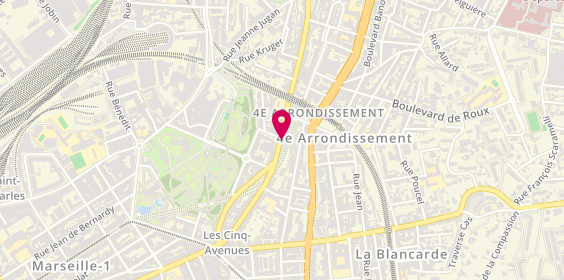 Plan de TN Optique, 104 Avenue Chartreux, 13004 Marseille
