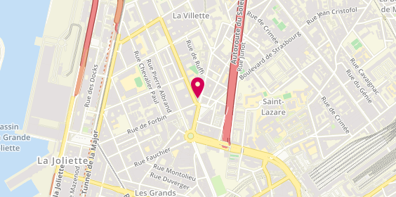 Plan de Le Collectif des Lunetiers, 105 avenue Camille Pelletan, 13003 Marseille