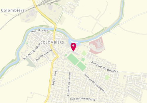Plan de L'Oeil du Lunetier, 12A avenue de Béziers, 34440 Colombiers