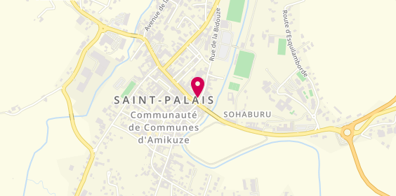 Plan de Optique Amikuze, 8 place Charles de Gaulle, 64120 Saint-Palais