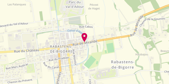 Plan de LEGRAND Serge-Opticien, 49 Rue de Mirande, 65140 Rabastens-de-Bigorre