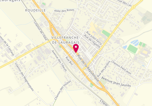 Plan de Optic 2000, 119 Rue de la République, 31290 Villefranche-de-Lauragais