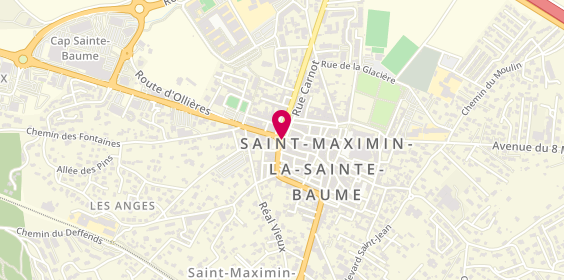 Plan de Atol Les Opticiens Centre Ville, 17 Place Malherbe, 83470 Saint-Maximin-la-Sainte-Baume