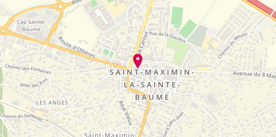 Plan de Grand Optical, 7 Rue Général de Gaulle, 83470 Saint-Maximin-la-Sainte-Baume