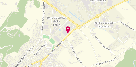 Plan de Alain Afflelou Acousticien, Zone Industrielle la Palun
57 avenue de Nice, 13120 Gardanne