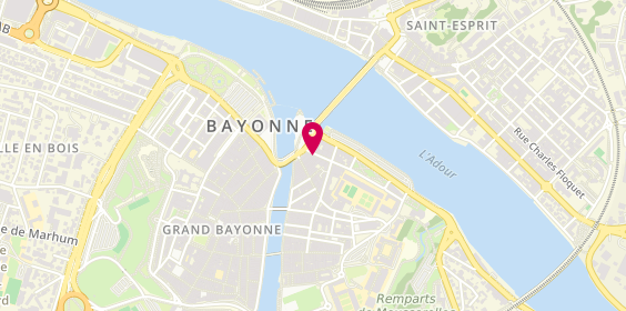 Plan de Optikal Bayonne, 21 Rue Frédéric Bastiat, 64100 Bayonne