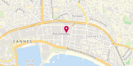 Plan de Opticien Créateur, 61 Rue d'Antibes, 06400 Cannes