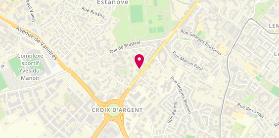 Plan de Alain Afflelou Accouticien, 1200 avenue de Toulouse, 34000 Montpellier