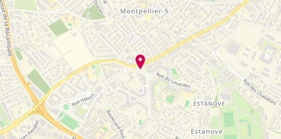 Plan de Net Optique, Bât Centre Comm Estanove 1 Rue Escoutadou, 34070 Montpellier