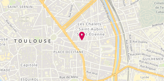 Plan de Olivier Nardin Optique, 20 Rue de la Colombette, 31000 Toulouse
