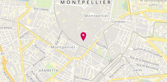 Plan de Opticien Montpellier - Grand Rue - Krys, 51 Grand Rue Jean Moulin, 34000 Montpellier