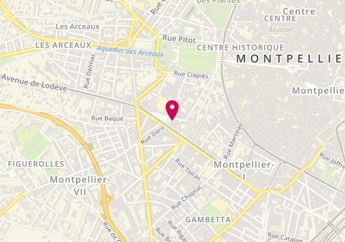 Plan de Ste Montpellieraine d'Optique, 49 Rue du Faubourg du Courreau, 34000 Montpellier