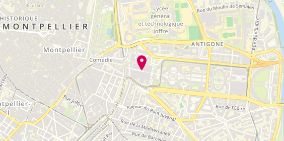 Plan de Grand Optical, 1 Rue des Pertuisanes Centre Commercial Regional le Polygone, 34000 Montpellier
