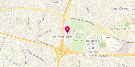 Plan de Optique Vision, 129 Bis avenue de Lodeve, 34070 Montpellier