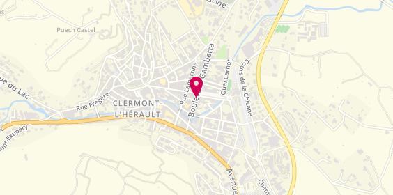 Plan de Optique Vision Clermont, 22 Bis Boulevard Gambetta, 34800 Clermont-l'Hérault