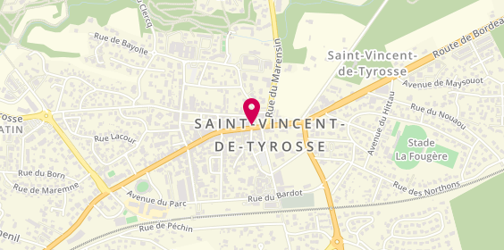 Plan de Optique Tyrosse, 10 avenue Nationale, 40230 Saint-Vincent-de-Tyrosse