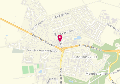 Plan de Brissaud Opticiens, Centre Commercial du Moulin à Vent 2 Route Daux, 31700 Mondonville