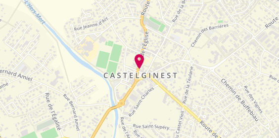 Plan de Castel Optic, 2 Rue de l'Église, 31780 Castelginest