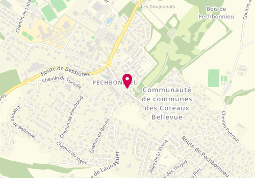 Plan de Optimyst, Route Saint Loup Cammas, 31140 Pechbonnieu