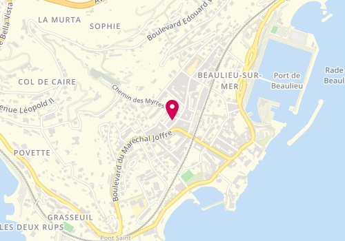 Plan de Optique Audition Brion, 36 Boulevard Marinoni, 06310 Beaulieu-sur-Mer