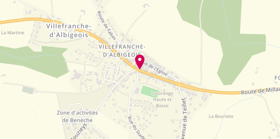 Plan de Optique Hela, 9 Avenue Millau, 81430 Villefranche-d'Albigeois