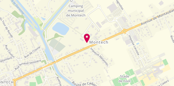 Plan de Optic Vellinier Montech, 1 avenue de la Mouscane, 82700 Montech