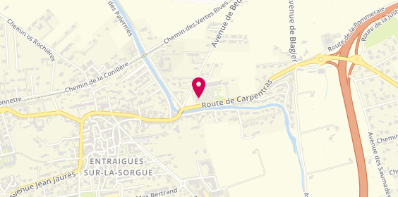Plan de Optique-Optometrie Loïc Lemoine, 545 Route de Carpentras, 84320 Entraigues-sur-la-Sorgue