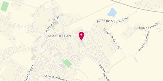 Plan de Optique Montbeton, 496 Route de Montauban, 82290 Montbeton