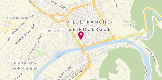 Plan de Alain Afflelou Acousticien, promenade du Guiraudet, 12200 Villefranche-de-Rouergue