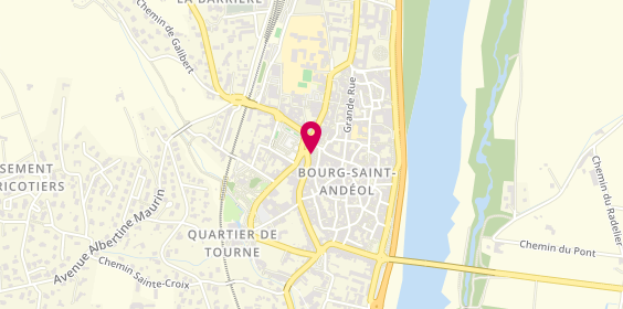 Plan de Optique Gonneville, 68 avenue Jean Jaurès, 07700 Bourg-Saint-Andéol