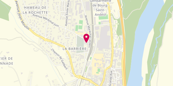Plan de La Fabrique à Lunettes, Pôle Santé
23 avenue Maréchal Leclerc, 07700 Bourg-Saint-Andéol