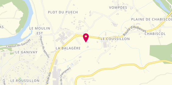 Plan de Le Collectif des Lunetiers, Retail Park Super U Zone Artisanale de Balagere, 07140 Chambonas